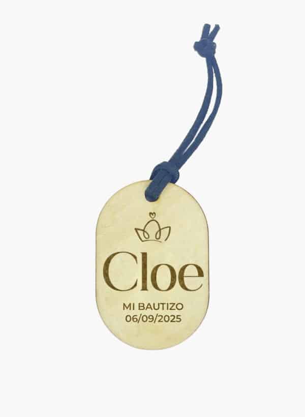 Llavero Bautizo "CORONA REINA"